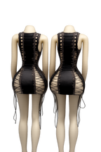 Y2K Bandage mini dress Bodycon