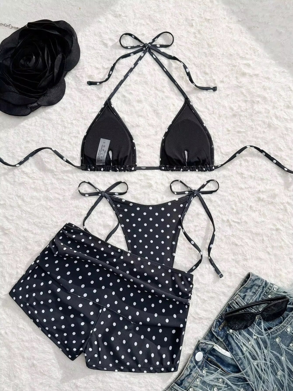 Polka Dot 3 Piece Swimset