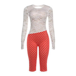 Polka Dot 1 Piece Lace set